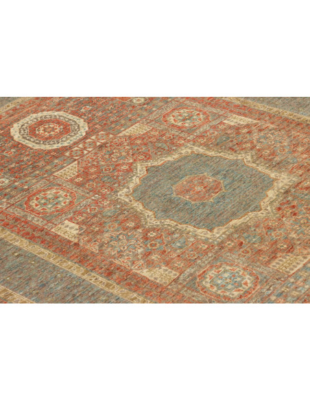 Rug Mamlouk Pakistan 127x189 Terracotta Red Blu