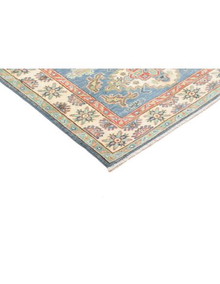 Tappeto Kazak Co Afgahnistan 102x142 Blu Predom