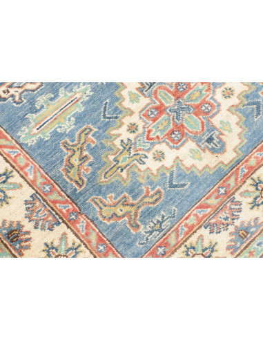 Tappeto Kazak Co Afgahnistan 102x142 Blu Predom