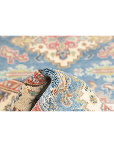 Tappeto Kazak Co Afgahnistan 102x142 Blu Predom