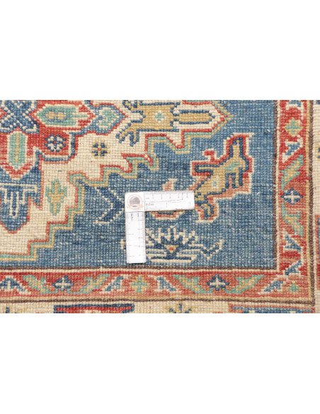 Tappeto Kazak Co Afgahnistan 102x142 Blu Predom