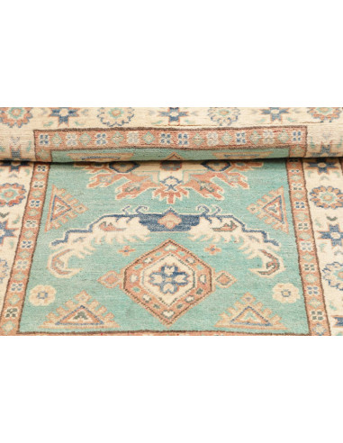 Rug Kazak Co 82x126 Aqua Cream
