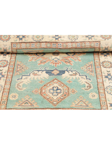 Rug Kazak Co 82x126 Aqua Cream