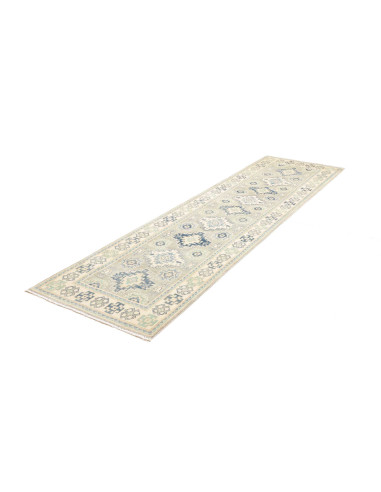 Rug Kazak Co 78x291 Blue And Light Beige