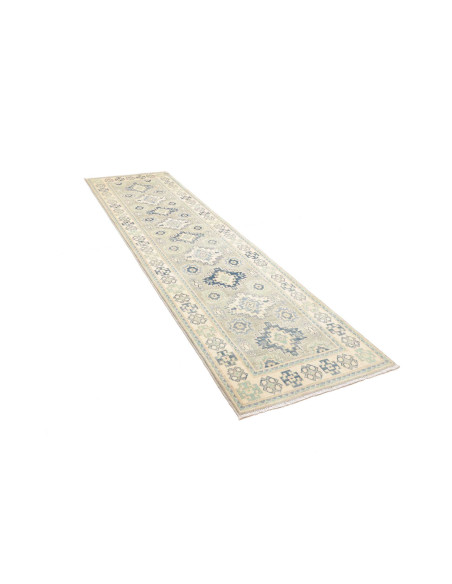 Rug Kazak Co 78x291 Blue And Light Beige