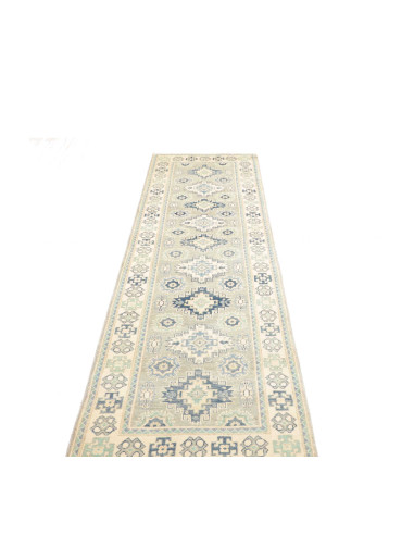 Rug Kazak Co 78x291 Blue And Light Beige