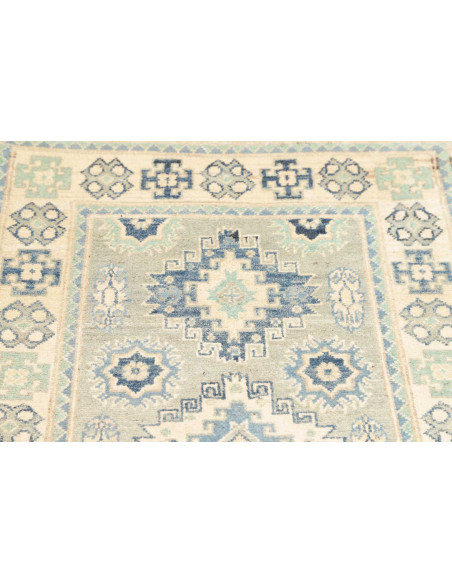 Rug Kazak Co 78x291 Blue And Light Beige