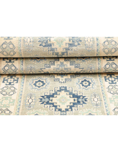 Rug Kazak Co 78x291 Blue And Light Beige