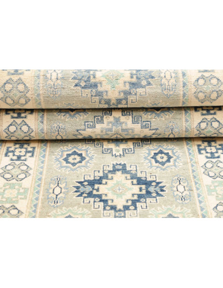 Rug Kazak Co 78x291 Blue And Light Beige