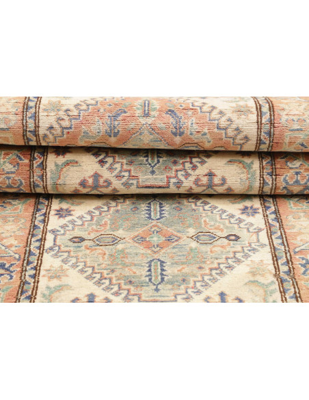 Rug Kazak Co 82x296 Beige With Multicolor Accen