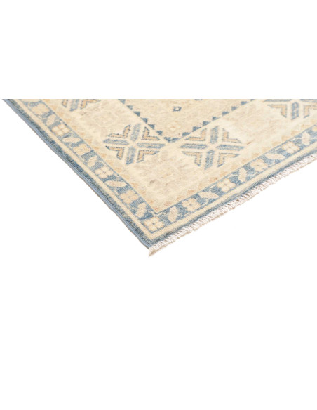 Tappeto Kazak Co Afgahnistan 121x184 Blu Crema
