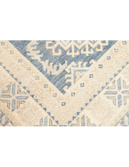 Tappeto Kazak Co Afgahnistan 121x184 Blu Crema
