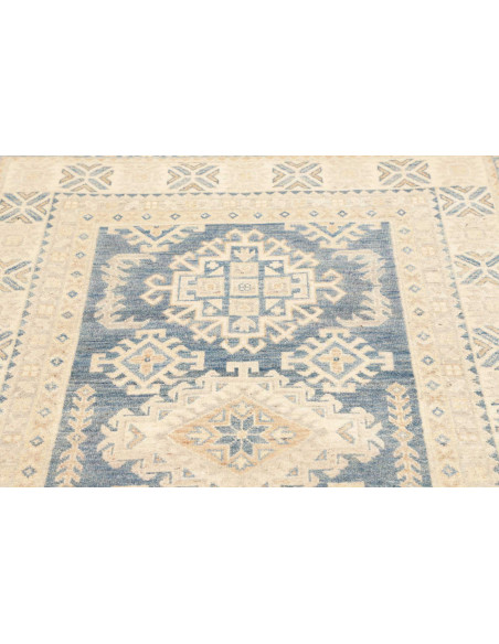 Tappeto Kazak Co Afgahnistan 121x184 Blu Crema