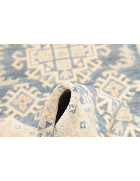 Tappeto Kazak Co Afgahnistan 121x184 Blu Crema