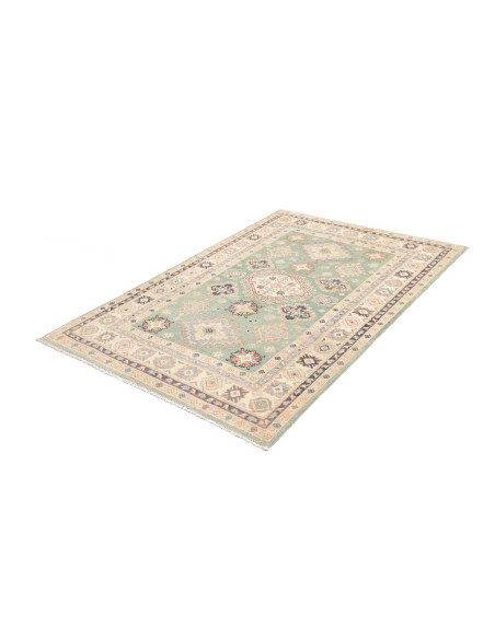 Rug Kazak Co 122x179 Pastel Teal Cream