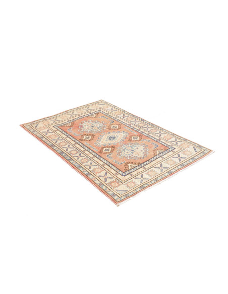 Rug Kazak Co 100x147 Terracotta Blue