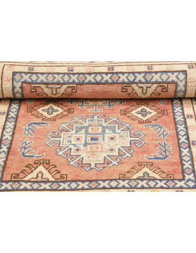 Rug Kazak Co 100x147 Terracotta Blue