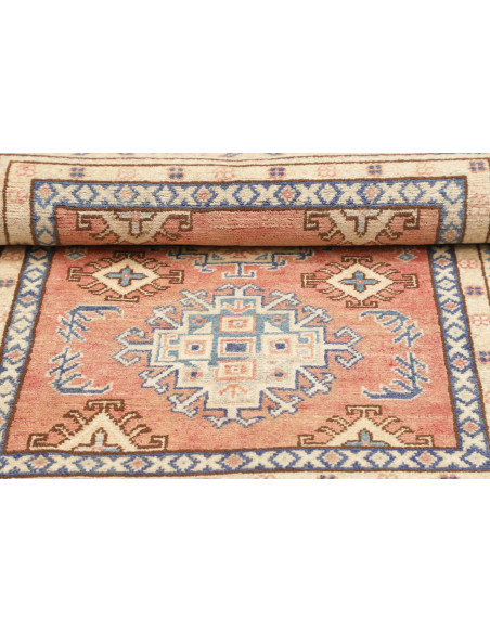 Rug Kazak Co 100x147 Terracotta Blue