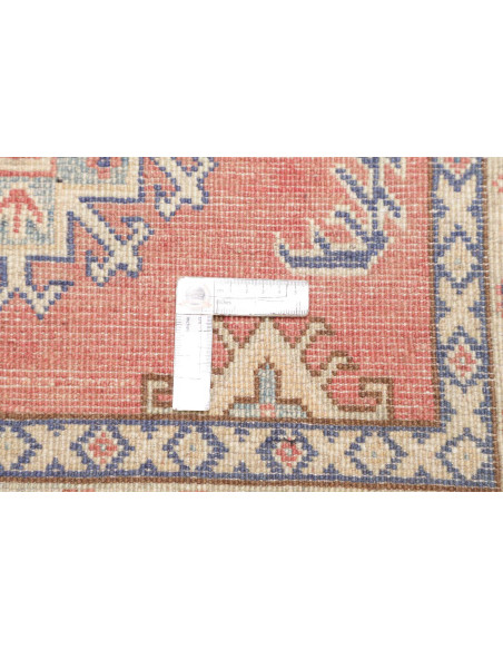 Rug Kazak Co 100x147 Terracotta Blue