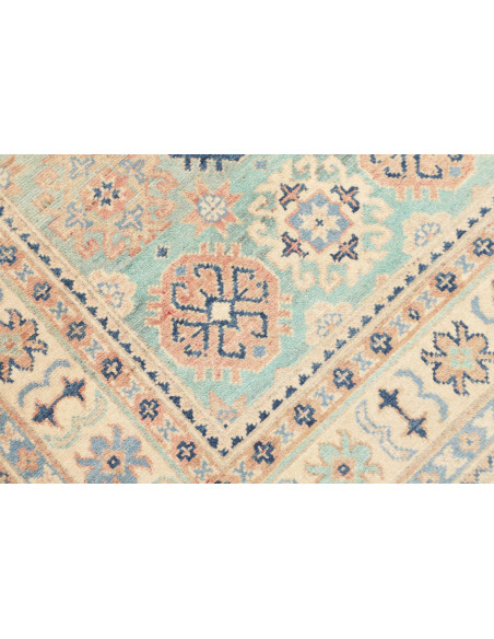 Tappeto Kazak Co Afgahnistan 100x151 Verde Acqu