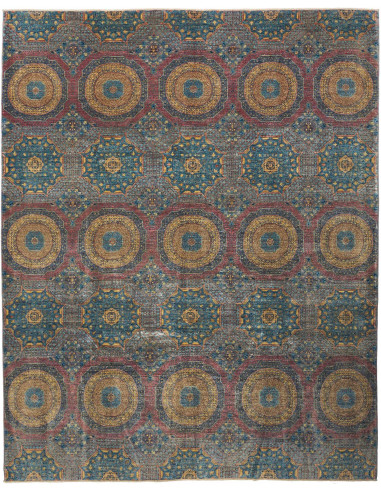 Mamlouk 246x303 Cm Mamlouk Pakistan, Lana Cardata A Mano
