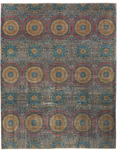 Mamlouk 246x303 Cm Mamlouk Pakistan, Hand-carded Wool warp: