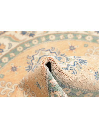 Rug Kazak Co 148x148 Light Peach Blue