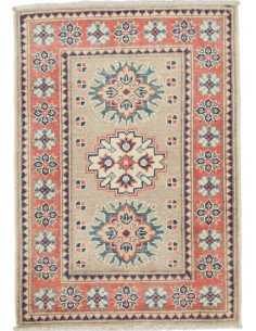 Rug Kazak Afghanistan maroon red 64x90