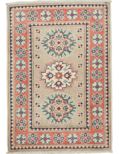 Tappeto Kazak Afghanistan marrone rosso 64x90