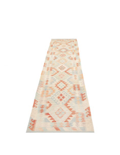 Rug Killim 78x385 Cream Terracotta 2