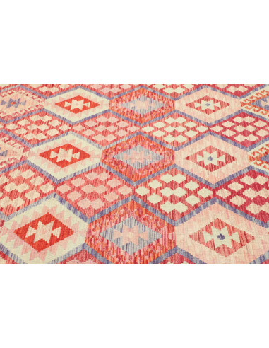 Tappeto Kilim Afghanistan 207x306 Rosso Corallo