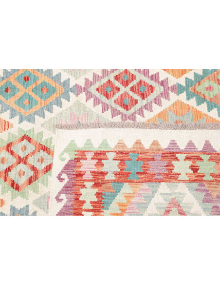 Tappeto Kilim Afghanistan 211x301 Crema Turches