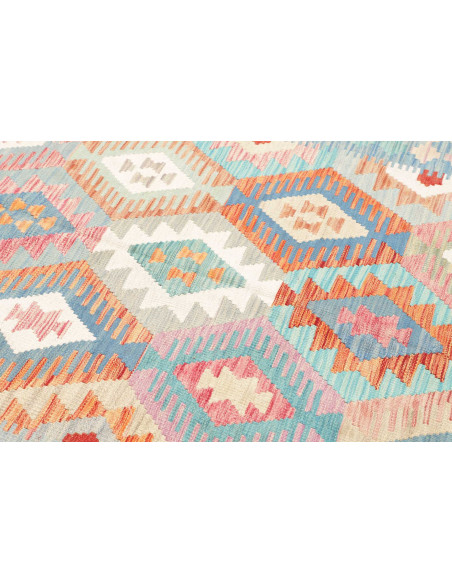 Tappeto Kilim Afghanistan 170x250 Azzurro Paste