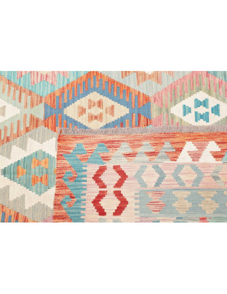 Tappeto Kilim Afghanistan 170x250 Azzurro Paste