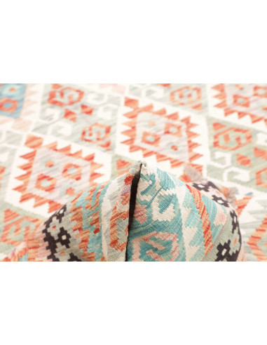 Rug Kilim Afghanistan 173x262 Coral Orange Aqua