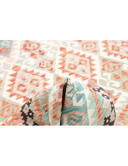 Rug Kilim Afghanistan 173x262 Coral Orange Aqua