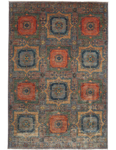Tappeto Mamlouk Pakistan 202x302 Blu Ardesia Ar