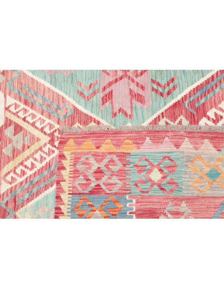 Tappeto Kilim Afghanistan 200x292 Rosso Corallo