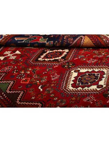 Shiraz 182x279 Cm Shiraz, Persia, Lana Cardata A Mano,