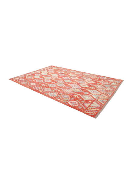 Tappeto Kilim Afghanistan 203x306 Rosso Terraco