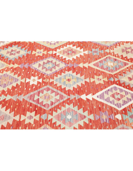 Tappeto Kilim Afghanistan 203x306 Rosso Terraco