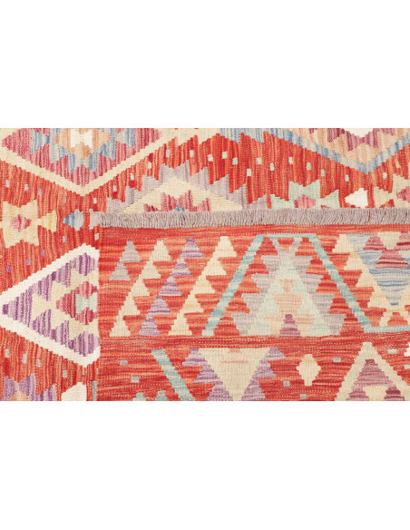Tappeto Kilim Afghanistan 203x306 Rosso Terraco