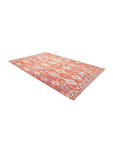 Rug Kilim Afghanistan 204x305 Terracotta Red Bu