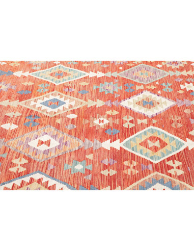 Rug Kilim Afghanistan 204x305 Terracotta Red Bu