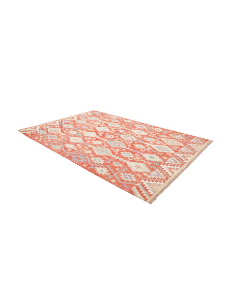 Tappeto Kilim Afghanistan 200x300 Arancio Terra
