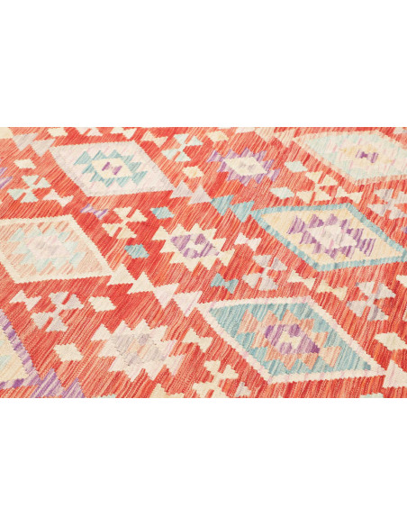 Tappeto Kilim Afghanistan 200x300 Arancio Terra