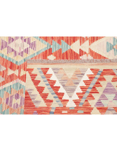 Tappeto Kilim Afghanistan 200x300 Arancio Terra