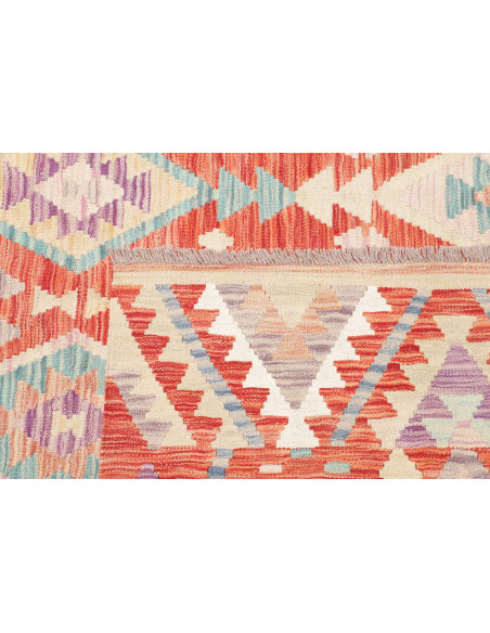 Tappeto Kilim Afghanistan 200x300 Arancio Terra