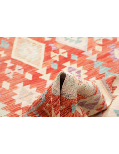 Tappeto Kilim Afghanistan 200x300 Arancio Terra
