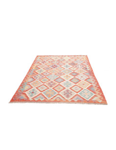Rug Kilim Afghanistan 150x204 Orange Pastel Mul 2